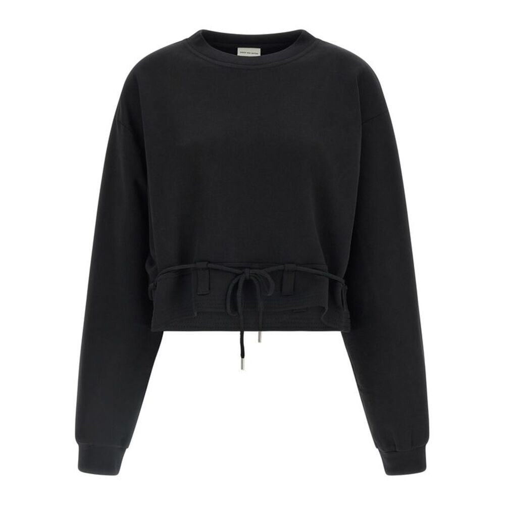 Dries Van Noten Black Cotton Women's Sweatshirt